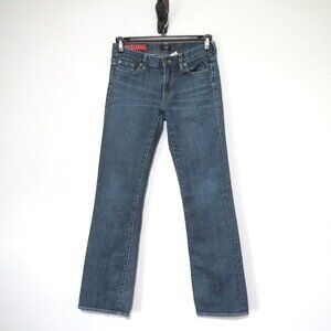 J. Crew Hipslung Frayed Hem Straight Leg Jeans Size 27R